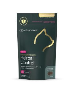 Front of Veterinary Strength Hairball Control for Cats bag