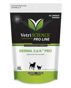 Front of the VetriScience Derma 3.6.9. Pro bag