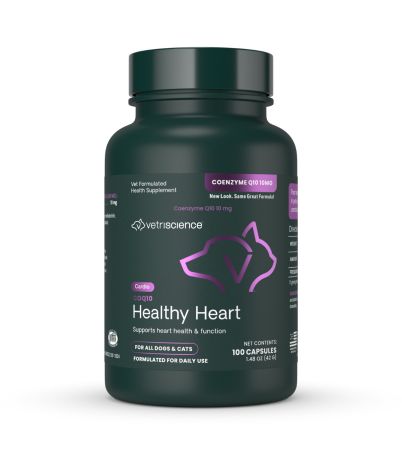 Front of VetriScience Coenzyme Q10 10MG bottle