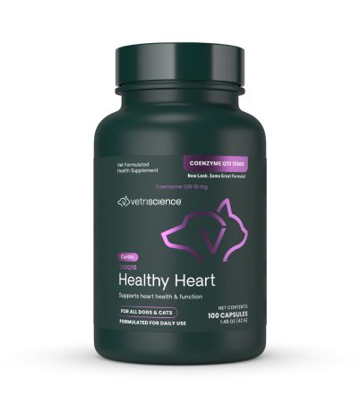Front of VetriScience CoQ10 Healthy Heart bottle