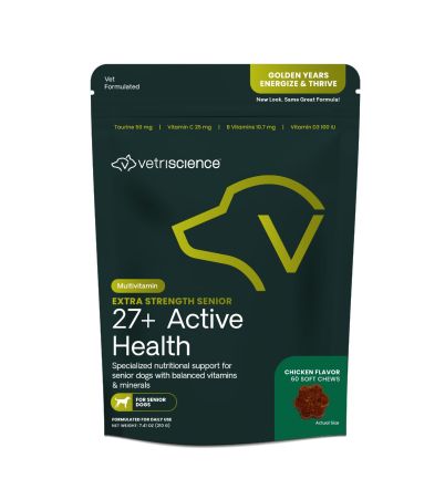 Front of VetriScience Golden Years Energize & Thrive bag