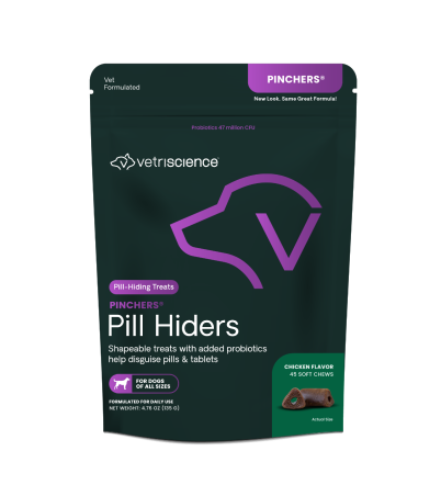 Front of VetriScience Pinchers Chicken Flavor bag