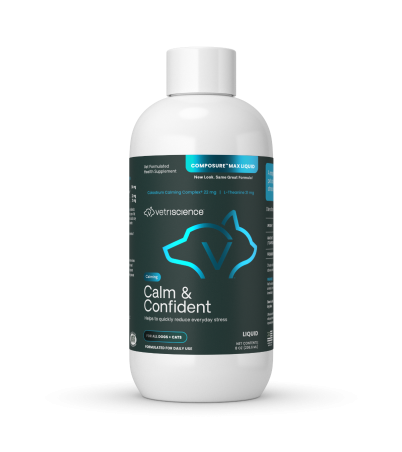 Front of VetriScience Composure Max Liquid bottle