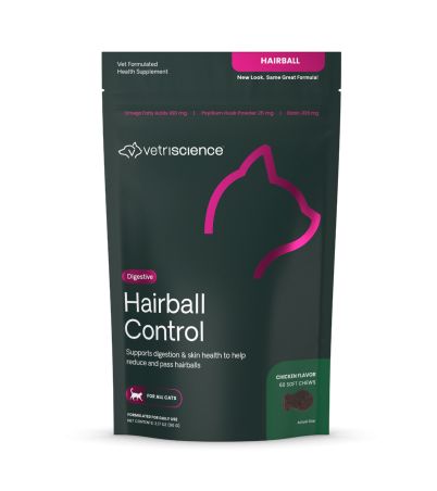 Front of VetriScience Hairball Control bag