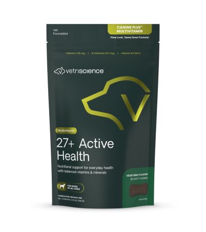 Front of VetriScience Canine Plus Multivitamin bag