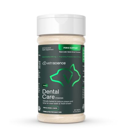 Front of VetriScience Perio Support jar